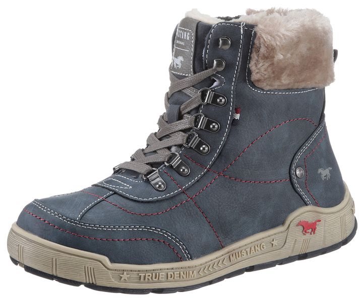 Mustang Shoes Winterboots mit Kunstfellkragen in günstig online kaufen