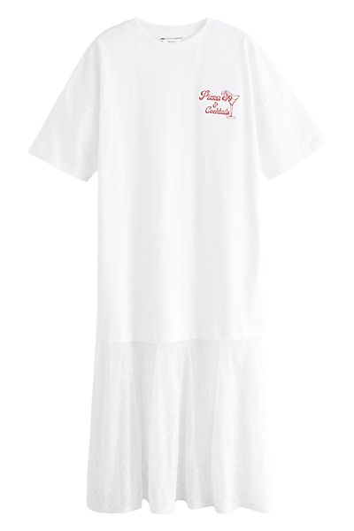Next Spitzenkleid T-Shirt-Kleid mit Grafik und günstig online kaufen