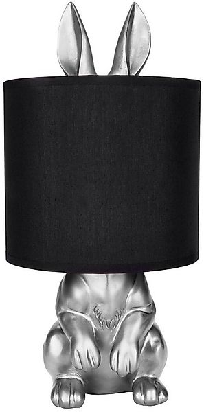BRUBAKER Nachttischlampe Tischleuchte Hase Gold oder Silber - Tischlampe mi günstig online kaufen