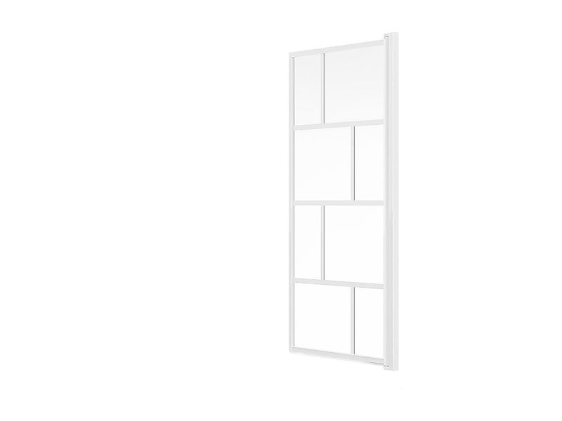 Duschtrennwand für die Badewanne – 70 x 140 cm – Glas – Weiß matt – RIVANON günstig online kaufen