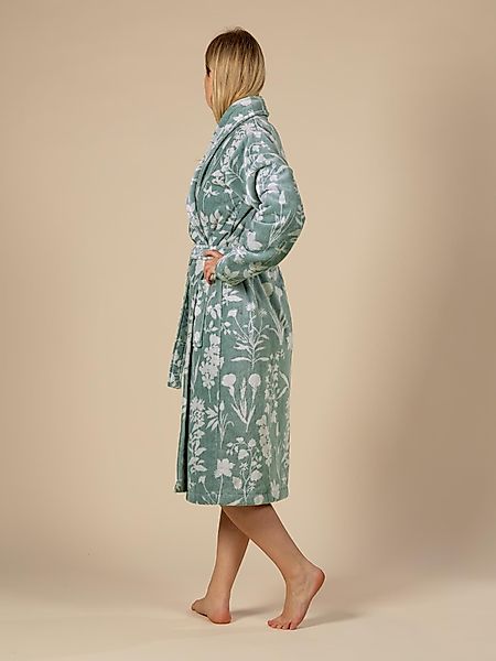 Essenza Damenbademantel Maribel, Langform, Baumwoll-Mix, Schalkragen, günstig online kaufen