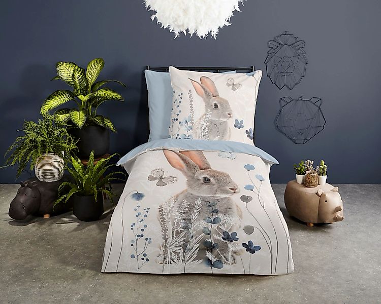 good morning Kinderbettwäsche "Ravi" 2 Stk. tlg. 100% Baumwolle, 135x200, R günstig online kaufen