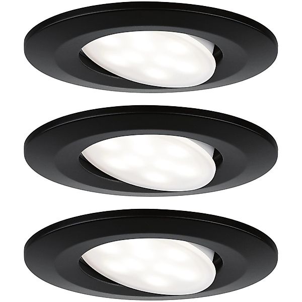 LED Einbaustrahler Calla in Schwarz-matt 3x 19,5W 1590lm IP65 günstig online kaufen