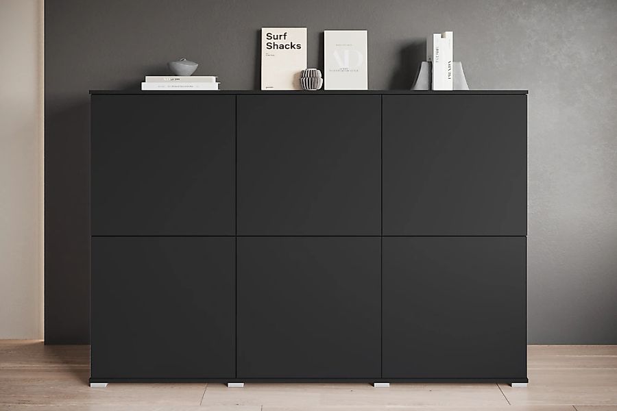 INOSIGN Highboard "Kenia, moderne grifflose Hochkommode mit 6 Türen, Breite günstig online kaufen