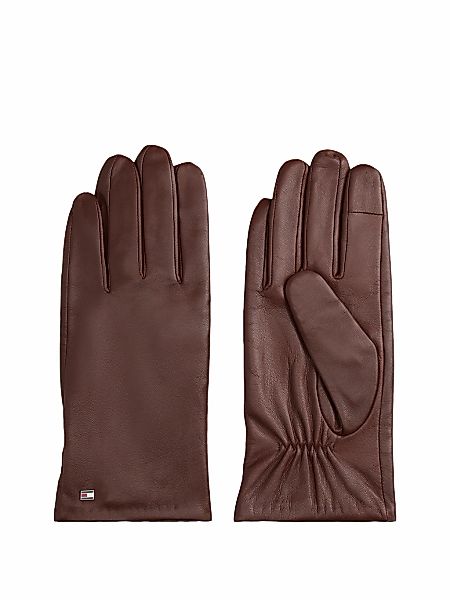 Tommy Hilfiger Lederhandschuhe "ESSENTIAL FLAG LEATHER GLOVES" mit Tommy Hi günstig online kaufen