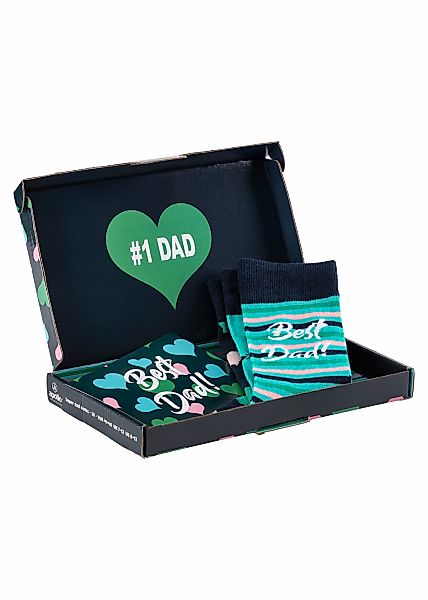 Apollo Socken "Geschenkbox Super-Dad oder Best Dad", (3er Pack), verschiede günstig online kaufen
