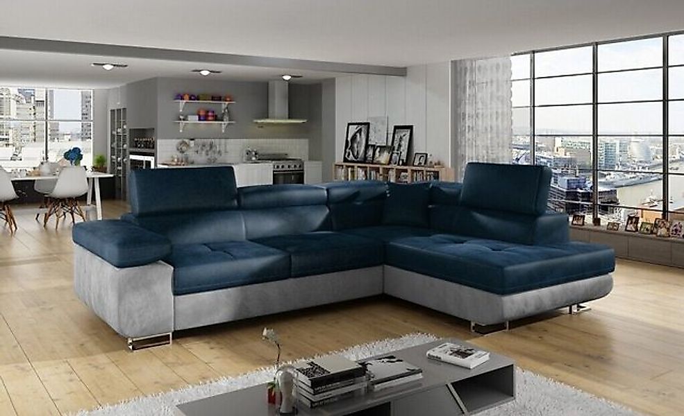JVmoebel Ecksofa Eck Stoff Ecksofa L-Form Sofa Couch Design Couch, Made in günstig online kaufen