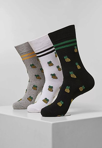 MisterTee Freizeitsocken "Socks Recycled Yarn Pineapple Socks 3-Pack", (1 P günstig online kaufen