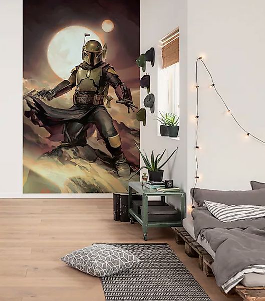 Komar Vlies Fototapete Star Wars Boba Fett Epic Mehrfarbig günstig online kaufen