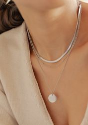 Hey Happiness Edelstahlketten-Set Layer, Mehrreihige Choker günstig online kaufen