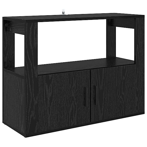 vidaXL Sideboard Sideboard Schwarz Eichen-Optik 80 günstig online kaufen