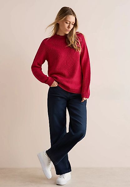 CECIL Stehkragenpullover mit Struktur günstig online kaufen