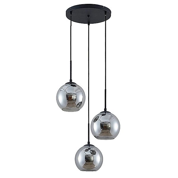 Lindby Pendelleuchte Jurian 9627830 Modern in Alu aus Metall 3-flammig E27 günstig online kaufen