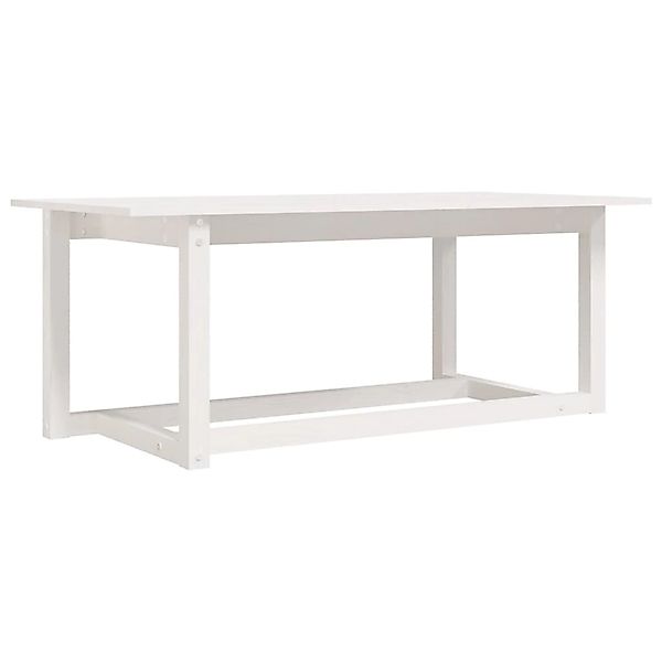 vidaXL Couchtisch Weiß 110x55x45 cm Massivholz Kiefer 822168 günstig online kaufen