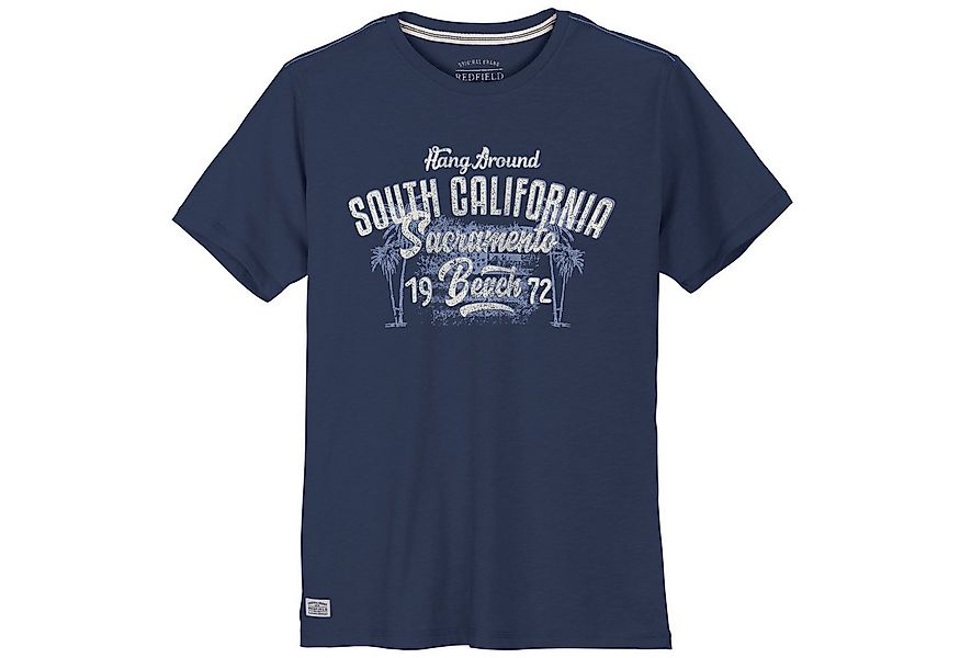 redfield Rundhalsshirt Redfield XXL T-Shirt South California denimblau günstig online kaufen
