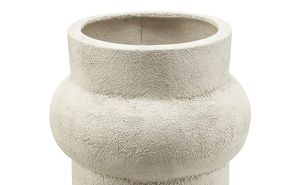 HOME STORY Vase   ¦ weiß ¦ Aluminium ¦ Maße (cm): H: 33  Ø: 17 Accessoires günstig online kaufen
