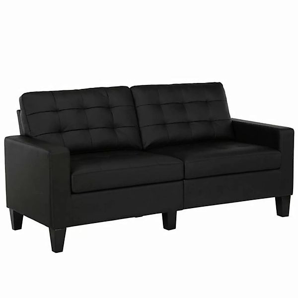 loft24 Sofa Emily, 3-Sitzer Couch, Bezug in Lederoptik, gesteppt, Länge 183 günstig online kaufen
