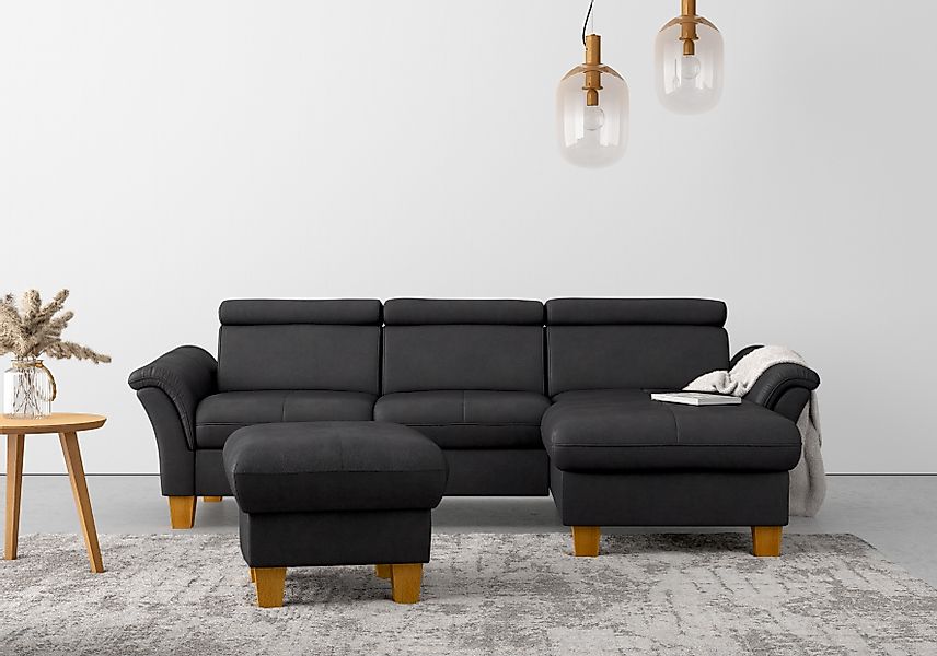 Home affaire "Lindgren L-Form" wahlweise mit Bett mit klappbaren Rollen, Ka günstig online kaufen