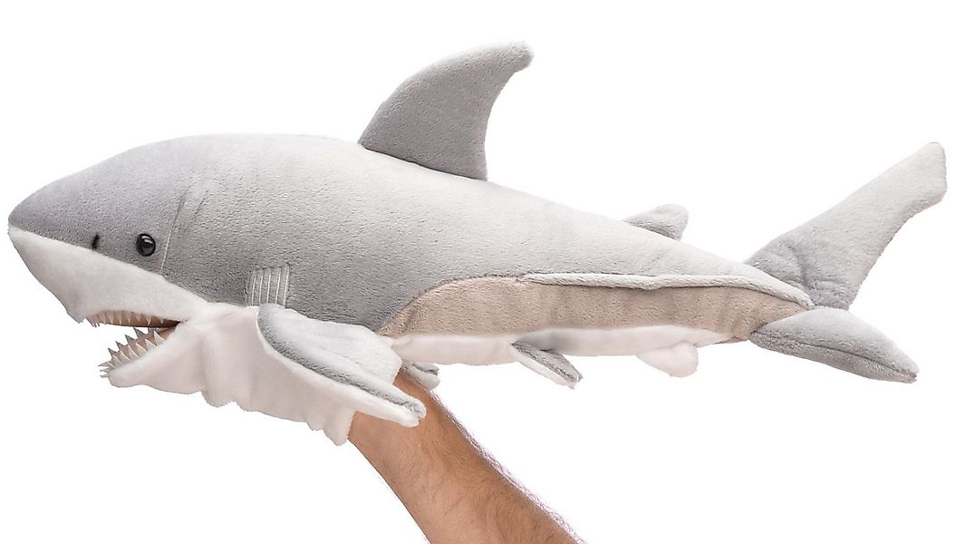Uni-Toys Handpuppe Uni-Toys - Handpuppe Weißer Hai - 50 cm (Länge) - Plüsch günstig online kaufen