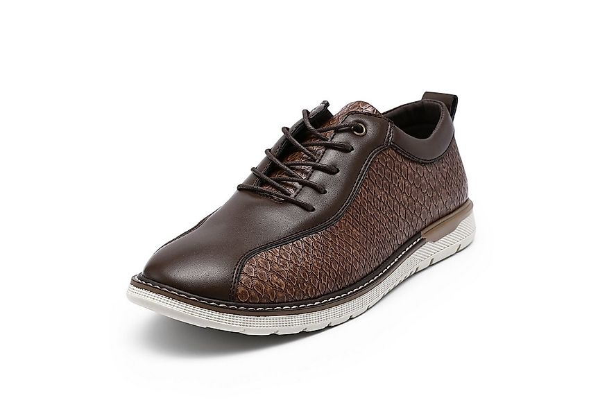 Allthemen Schnürschuh mit Krokodildruck Halbschuhe atmungsaktive Business F günstig online kaufen