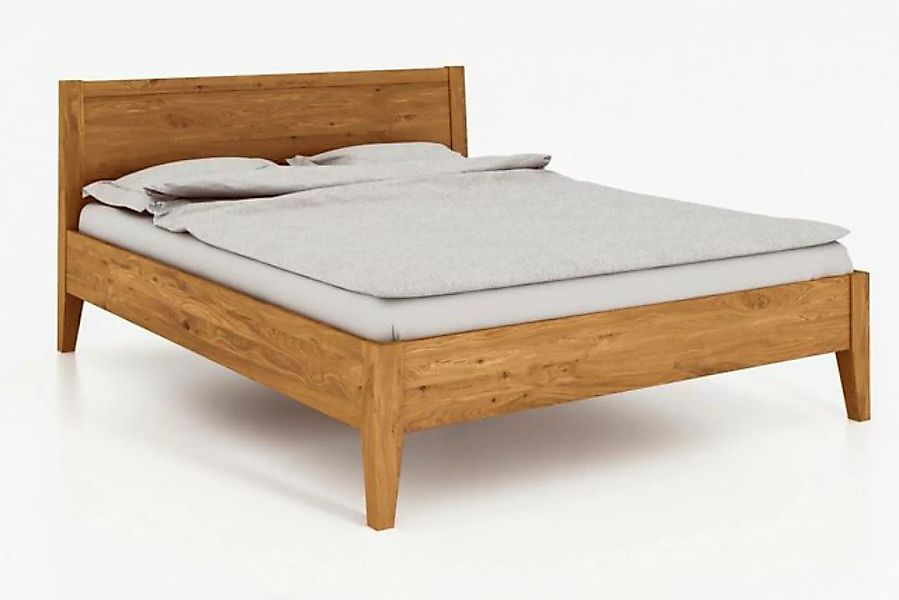 byoak Bett ODYS 80 x 190 aus Massivholz, mit Holzkopfteil, Naturgeölt günstig online kaufen