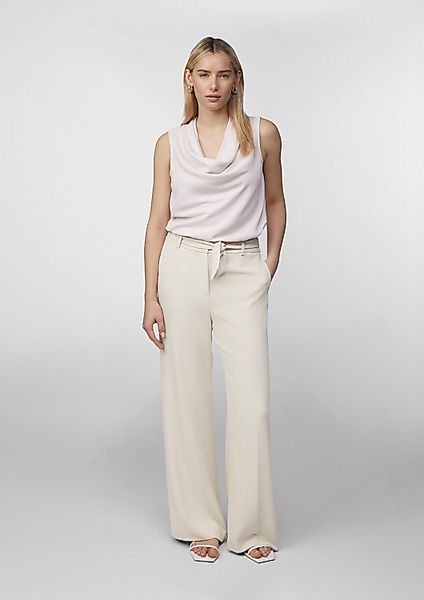 comma Chinos Hose Fließende Wide-Leg-Hose mit günstig online kaufen