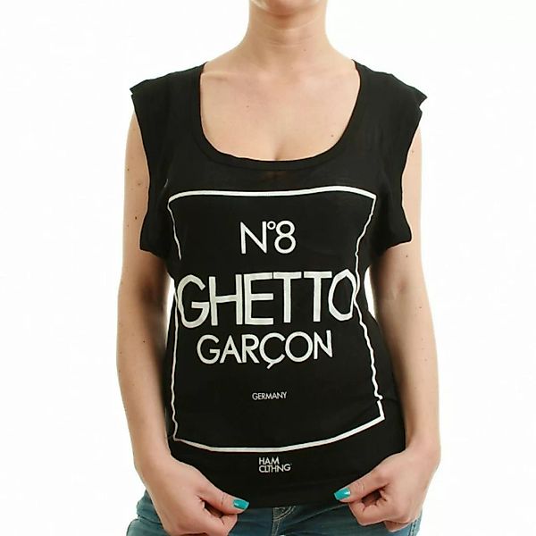 HAM CLTHNG Shirt Women - NO.8 GHETTO GARCON - Black günstig online kaufen