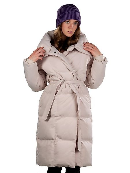 Shorai Steppjacke Steppmantel mit Gürtel hoher wattierter Stehkragen günstig online kaufen