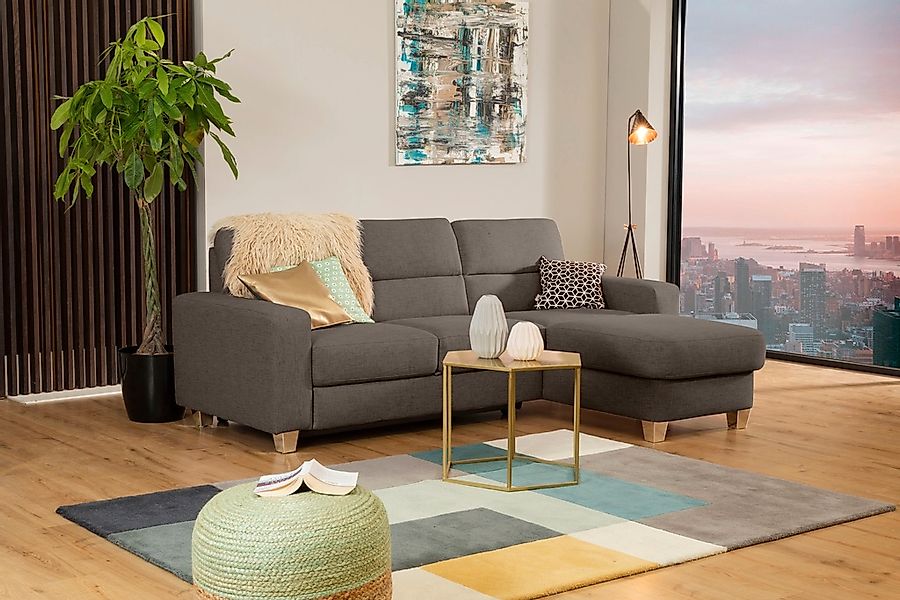 alina Ecksofa »Ilana« wahlweise mit Bettfunktion und Stauraum günstig online kaufen