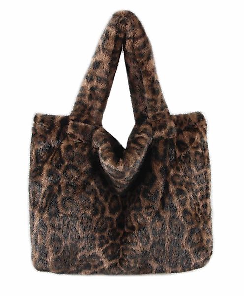 ITALYSHOP24 Schultertasche XXL Damen Leopard Print günstig online kaufen