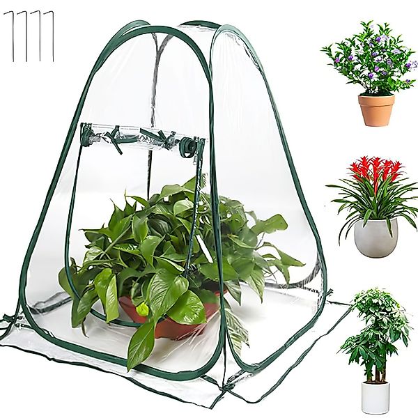 HEYHIPPO Gewächshaus 70x70x80cm Pop-up Mini Anzucht günstig online kaufen
