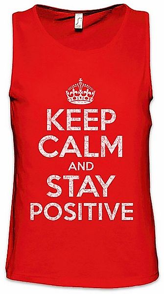 Urban Backwoods Tanktop Keep Calm And Stay Positive Ärmelloses T-Shirt Happ günstig online kaufen