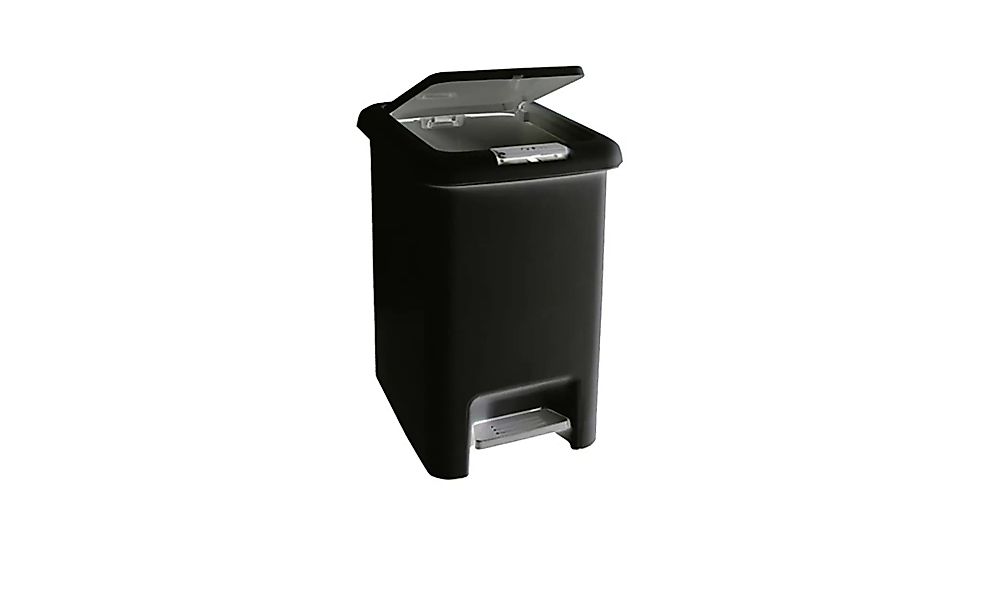Abfalltreteimer 30l - schwarz - Kunststoff - 39 cm - 50 cm - 29 cm - Sconto günstig online kaufen
