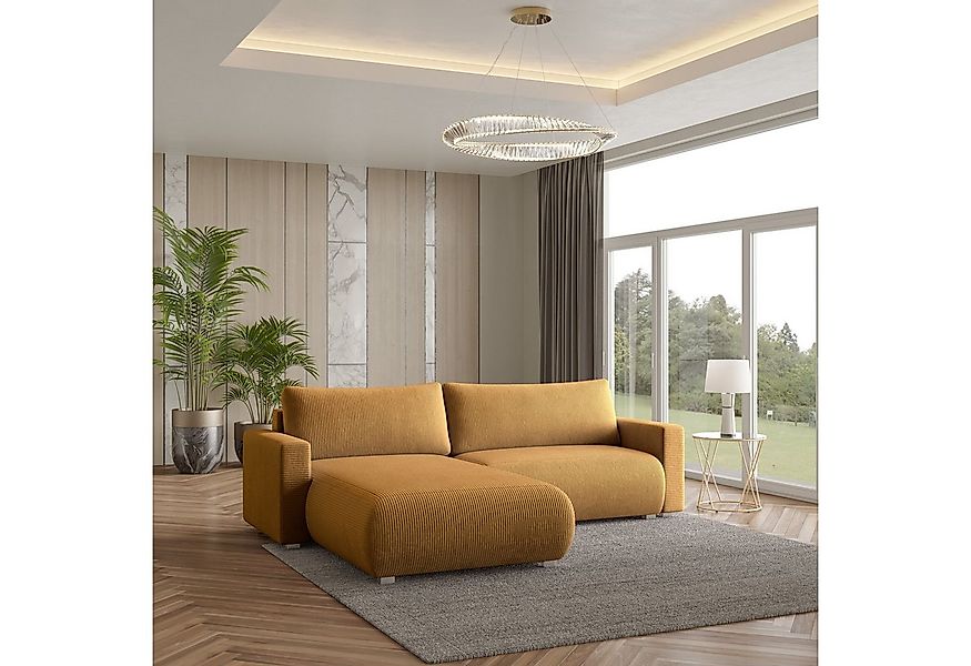 Masseno Ecksofa TURIN mit Schlaffunktion L-Form, Sofa mit Bettkasten günstig online kaufen