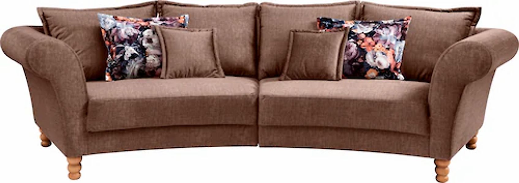 Home affaire Big-Sofa »Tassilo geschwungene Formensprache, bequem, Mega Sof günstig online kaufen