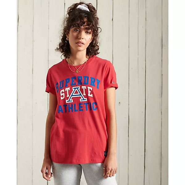 Superdry Collegiate Athletic Kurzarm T-shirt XS Drop Kick Red günstig online kaufen