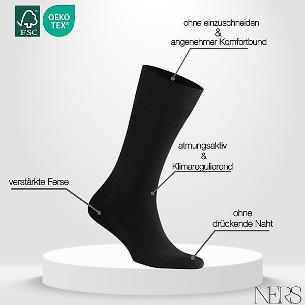 NERS Businesssocken (6-12 Paar) aus gekämmter günstig online kaufen