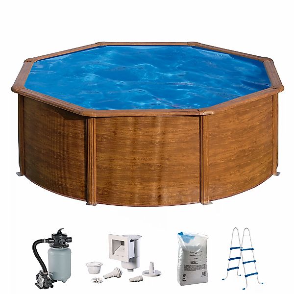 my POOL BWT Rundpool, (Set, 5 tlg.), in moderner Steinoptik, Höhe 120 cm, v günstig online kaufen