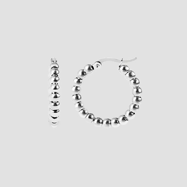 Adelia´s Paar Creolen "Damen Ohrringe – Creole aus Edelstahl mit Perle" Ide günstig online kaufen