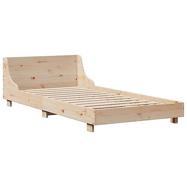 vidaXL Bett Massivholzbett ohne Matratze 75x190 cm Kiefernholz günstig online kaufen