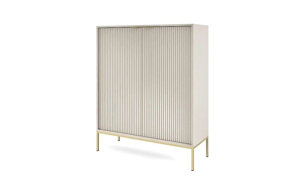 Highboard  Nova ¦ beige ¦ Maße (cm): B: 104 H: 125 Kommoden & Sideboards > günstig online kaufen