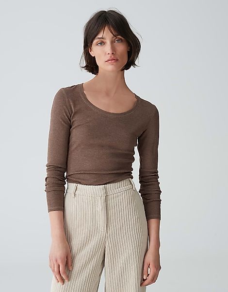 OPUS Langarmshirt Longsleeve SORANA Slim aus günstig online kaufen