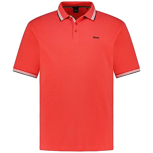 BOSS Poloshirt mit Kontrastdetails Farbe mandarine Größe: 4XL günstig online kaufen