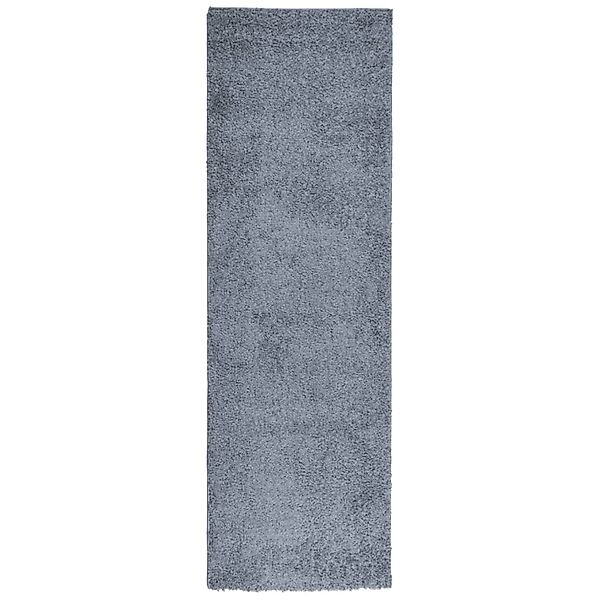 vidaXL Teppich Shaggy Hochflor Modern Blau 80x250 Cm 1954676 günstig online kaufen