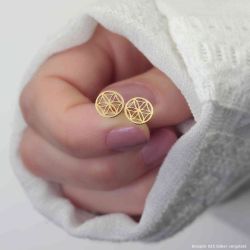 SCHOSCHON Paar Ohrstecker Blume des Lebens günstig online kaufen