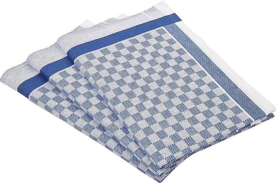 ROSS Geschirrtuch Exclusiv, (Set, 3-tlg), Karofond, günstig online kaufen