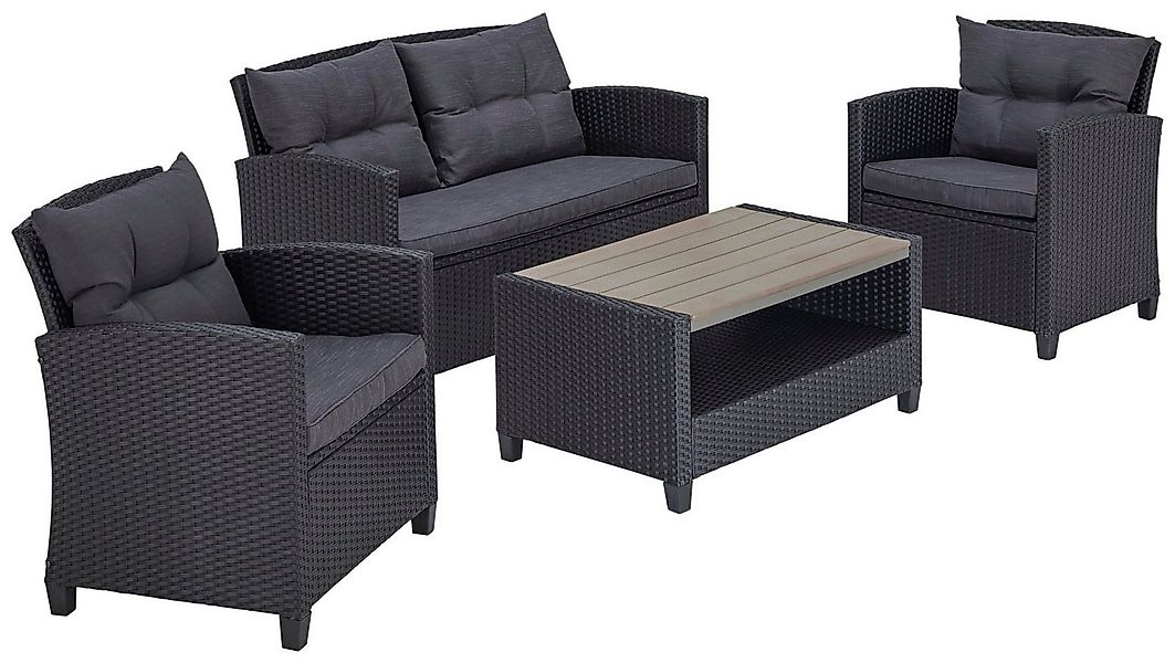 KONIFERA Gartenlounge-Set St. Tropez, (Set, 11-tlg., 1x2er Sofa, 2x Sessel, günstig online kaufen