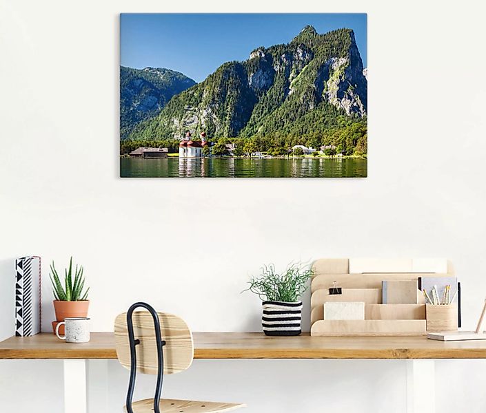 Artland Wandbild "Blick auf den Königssee", Berge & Alpenbilder, (1 St.) günstig online kaufen