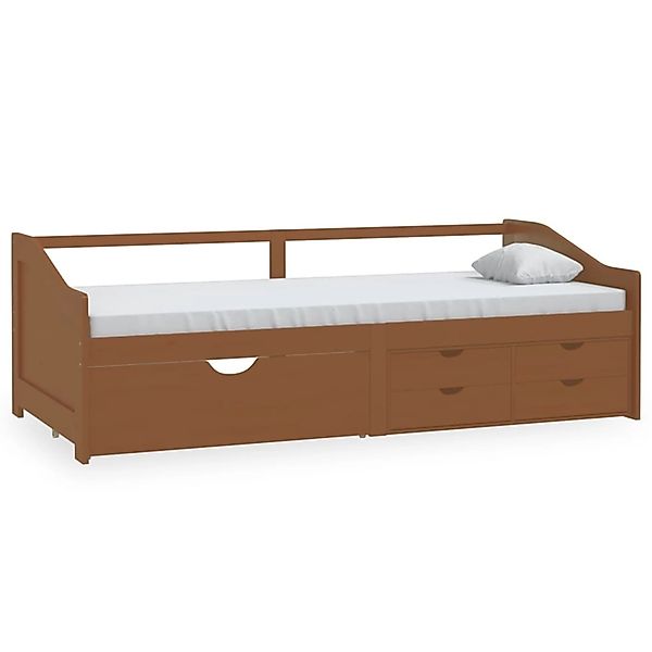 vidaXL Tagesbett 3-Sitzer Schubladen Honigbraun Kiefernholz 90x200 cm111548 günstig online kaufen