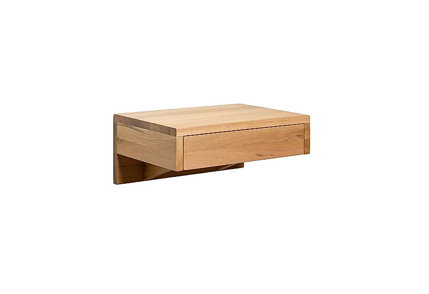 Woodek Design Nachttisch BO, kompakter Eichen-Nachttisch, grifflos, schwebe günstig online kaufen